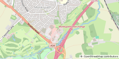 Map of Solihull, West Midlands