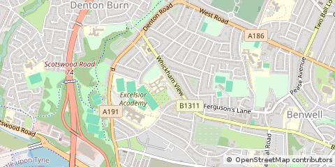 Map of Newcastle Upon Tyne