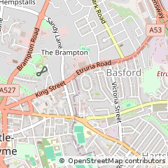 Map of Newcastle Under Lyme