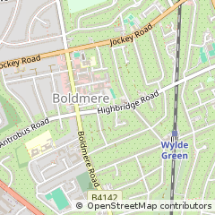 Map of Sutton Coldfield