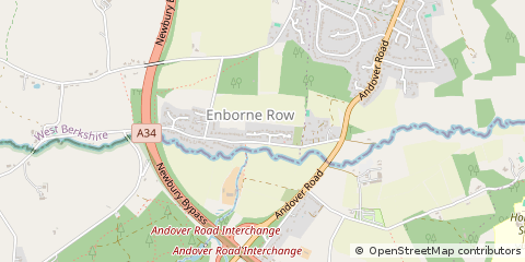 Map of Newbury, Berkshire