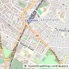 Map of Leicester