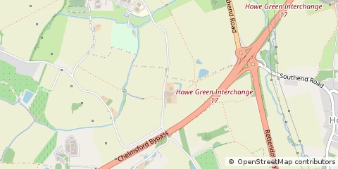 Map of Chelmsford, Essex