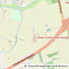 Map of Chelmsford, Essex