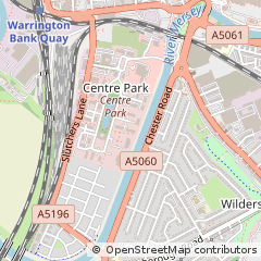Map of Warrington