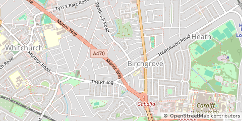 Map of Cardiff