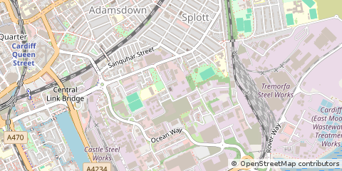 Map of Cardiff