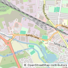 Map of Sandy Lane, Worksop, Notts