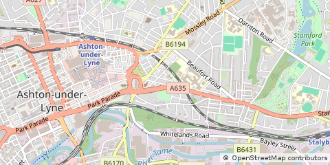 Map of Ashton-Under-Lyne