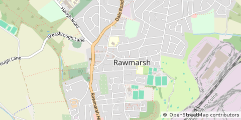 Map of Rotherham, South Yorkshire