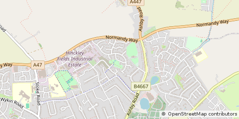Map of Hinckley