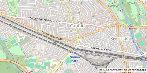 Map of Cardiff