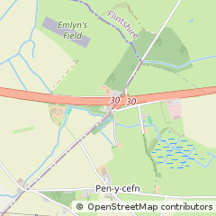 Map of Holywell, Flintshire