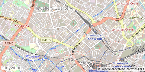 Map of Birmingham