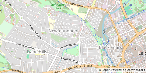 Map of Leicester
