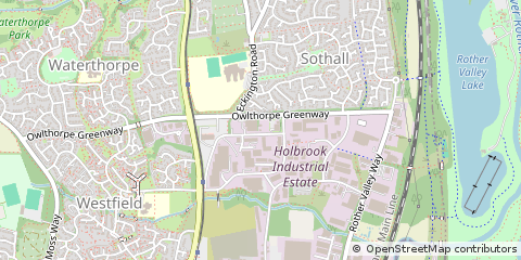 Map of Sheffield, South Yorkshire