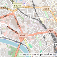 Map of Preston, Lancashire