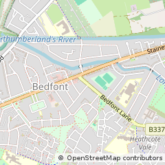 Map of Feltham, Middlesex