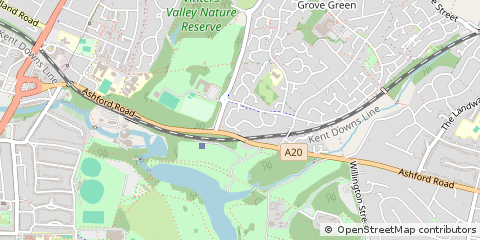 Map of Maidstone, Kent