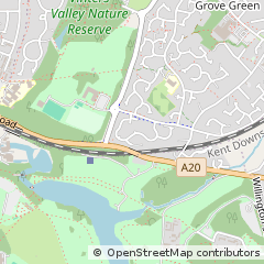 Map of Maidstone, Kent