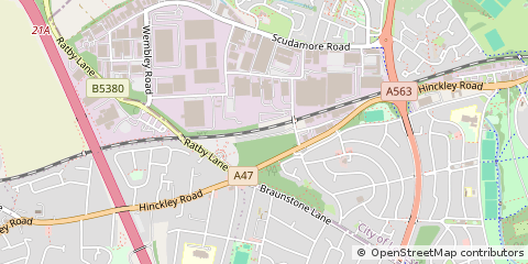 Map of Leicester
