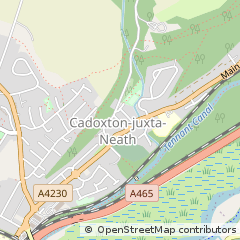 Map of Neath, West Glamorgan