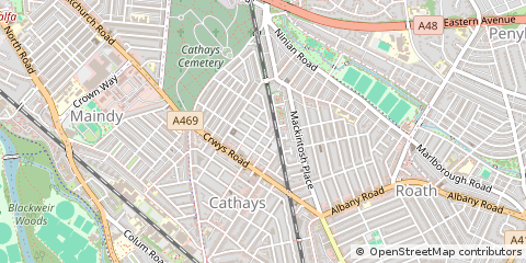 Map of Cardiff