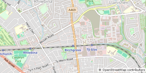 Map of Cardiff
