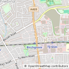 Map of Cardiff