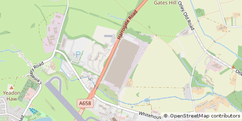 Map of Leeds, West Yorkshire