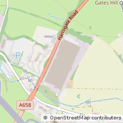 Map of Leeds, West Yorkshire