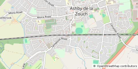 Map of Ashby-DE-LA-Zouch