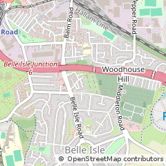 Map of Leeds, West Yorkshire