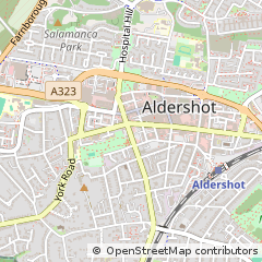 Map of Aldershot, Hampshire