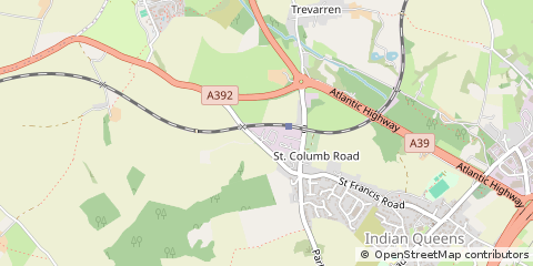 Map of ST Columb