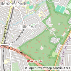 Map of Woodford Green, Essex