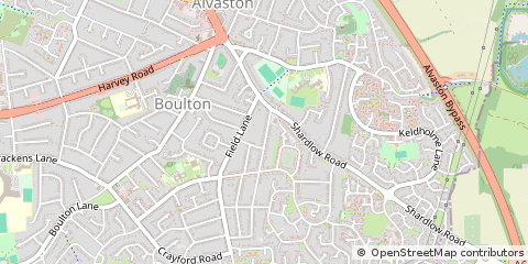 Map of Derby, Derbyshire