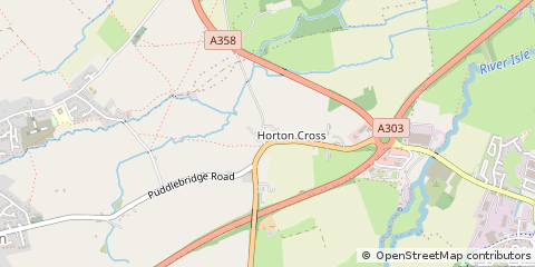 Map of Ilminster, Somerset