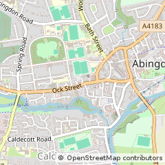 Map of Abingdon, Oxfordshire