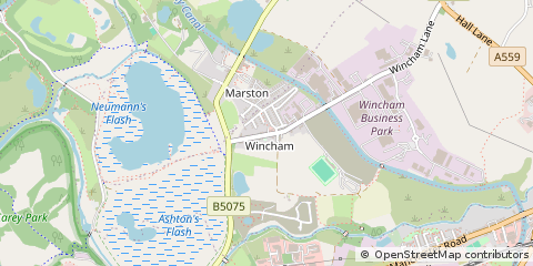 Map of Wincham, Northwich Cheshire