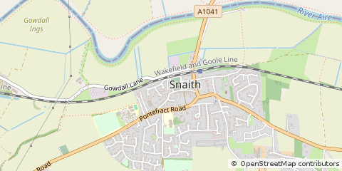 Map of Goole, East Yorkshire