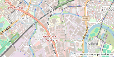 Map of Nottingham, Nottinghamshire