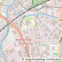 Map of Nottingham, Nottinghamshire