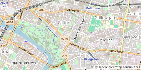 Map of Glasgow
