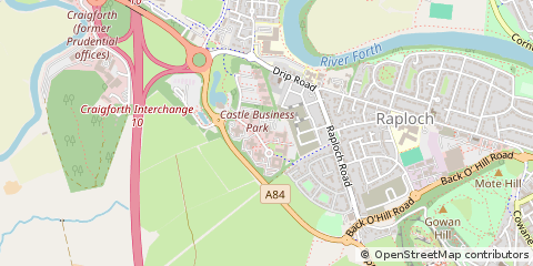 Map of Stirling, Stirlingshire
