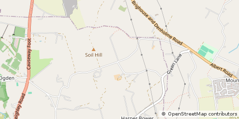 Map of Halifax, West Yorkshire