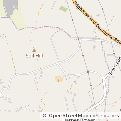Map of Halifax, West Yorkshire