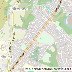 Map of Bury, Lancs