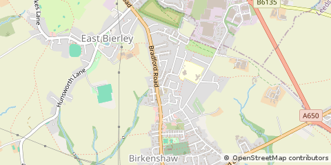 Map of Bradford, West Yorkshire