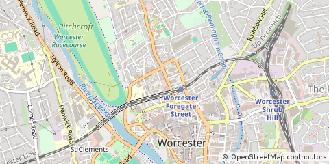 Map of Worcester